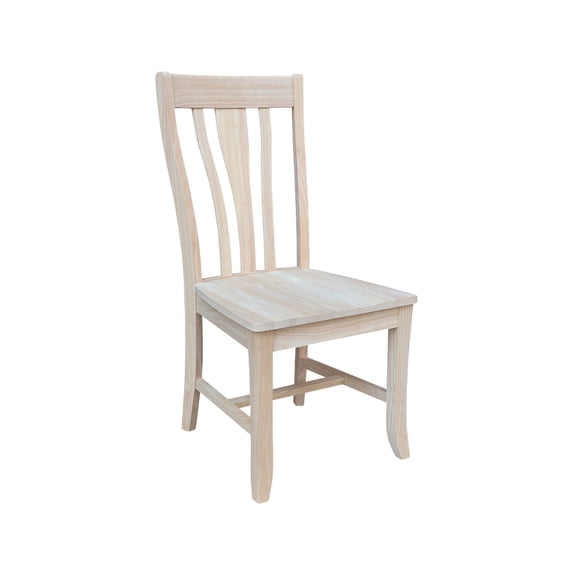 42" Round Solid Wood Dual Drop Leaf Table with 2 Chairs in Unfinished