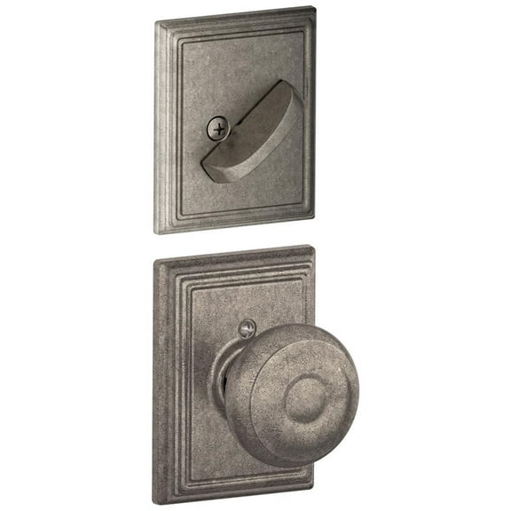 Schlage F94-Geo-Add Georgian One-Sided Dummy Interior Pack - Nickel
