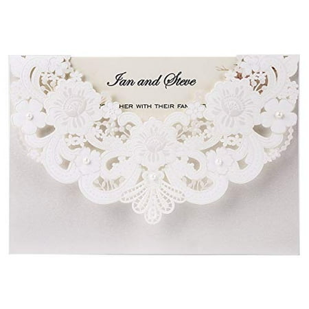 Doris Home Ivory Laser Cut Flora Lace Invitation Cards With Envelopes For Wedding Invitations Bridal Shower Engagement Birthday Bachelorette Party Baby 1pc Canada Wedding Invitations Bridal Shower