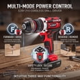 thumbnail image 6 of EZBY 21V Cordless Drill Tool Set, 96-Piece Home Repair DIY Kit with 2×2000mAh Batteries, 2-Speed, 45Nm Torque, 3/8" Keyless Chuck, Portable Storage Toolbox,Red, 6 of 12