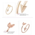 thumbnail image 3 of Open Adjustable Shooting Arrow Thumb Ring Arrows Arrow Adjustable Vintage Unisex Open Finger Rings for Women Men Girls, 3 of 7