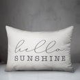 thumbnail image 2 of Creative Products Hello Sunshine Script White and Grey 14x20 Indoor / Outdoor Pillow, 2 of 2