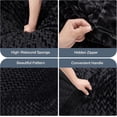 thumbnail image 4 of 3ft Bean Bag Chairs for Adults Large Beanbag Chair with Chevron Plush Fur Cover Big Bean Bag Chair for Living Room Bedroom Dorm, 4 of 10
