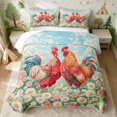 thumbnail image 2 of Erosebridal Rooster Twin Quilt Set for Girls, Daisy Garden Twin Coverlet Set, 2-Piece 1 Bedspread and 1 Pillowcase, 2 of 7
