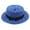 Blue, variant on Ladies Women's Summer Solid Hat Top Sun Visor Sun Straw Beach Hat