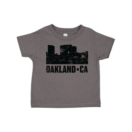 

Inktastic Oakland California Skyline with Grunge Gift Toddler Boy or Toddler Girl T-Shirt