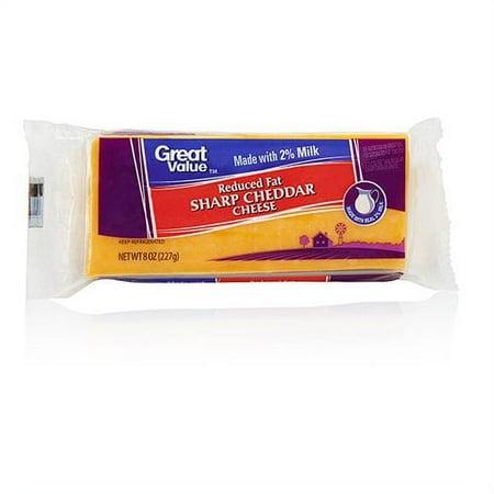 Great Value Gv 2% Sharp Reduced Fat Chunk Cheese