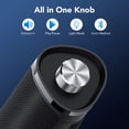 thumbnail image 4 of Bluetooth Computer Speakers, 3.5mm PC Sound Bar for Desktop Monitor, Deep Bass 3.0 USB Powered for Computer Bluetooth Speaker, Colorful LED Lights with Switch Button, Surround Sound PC Spearkers, 4 of 7