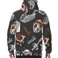 thumbnail image 7 of Daiia Japanese Sushi Hashi for Men's Fashion Hoodies & Sweatshirts with Kangaroo Pocket Hooded Sweatshirt Breathable & Moisture Wicking-4X-Large, 7 of 7