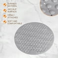 thumbnail image 3 of Uxcell Grey 25.6" x 25.6" Round Shape NonSlip Mat for Bathroom Bath Tub Shower Mats, 3 of 6