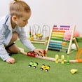 thumbnail image 2 of Mini coche de madera de 8 piezas, coche de carreras de madera para niños, pista de madera colorida, juguete con rampa, coche de repuesto, juegos de vehículos de juguete, 2 of 5