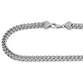 thumbnail image 2 of Real 10K White Gold 3D Hollow Franco Box Link Chain 6.75mm Necklace 30 Inches, 2 of 6