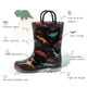 thumbnail image 2 of Botas de lluvia EUXTERPA para bebés y niños pequeños, impermeables, iluminadas, negras, 2 of 6