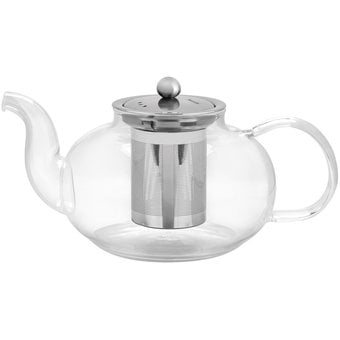 Tetera Tramontina 61764100 vidrio y acero inoxidable con infusor 1l Tramontina 61764100