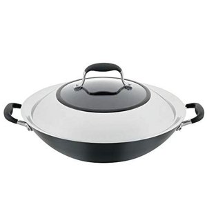 Anolon Advanced Home 14-Inch Nonstick Wok, Black