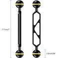 thumbnail image 2 of Seafrogs Carbon Fiber Underwater Float Arm, Dual Ball Lightweight Buoyancy Arm for Diving Tray, Video Light, and Strobe - Compatible with Underwater Photography and Videography Accessories (, 2 of 5