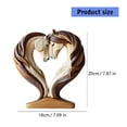 thumbnail image 4 of NANMELX Horse Head Statue Ornament Horse Sculptures Horse Figurines Decorative Objects for Home Office Bookshelf Table, 4 of 9
