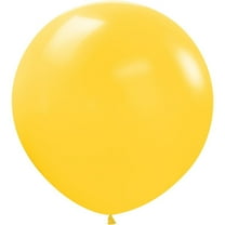 36 inch Sempertex Deluxe Honey Yellow Latex Balloons (2 Pack) - Party Supplies Decorations