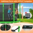 thumbnail image 7 of CITYLE Trampoline 10FT for Kids and Adults 1000LBS Weight Capacity, Heavy Duty Outdoor Trampolines with Basketball Hoop and Enclosure Net for Backyard, Birthday Gift, 7 of 7