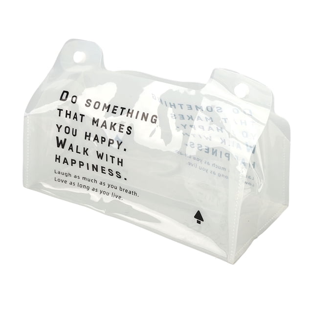 Soporte para caja de pañuelos, transparente, impermeable, plegable, portátil, marco de cubierta de toalla facial para coche, baño y oficina