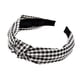 thumbnail image 1 of Minnieouse Accesorios para el cabello Diadema anudada de entramado clásico Estilo coreano Ropa elegante Accesorio a juego Diadema a cuadros dulce para Accesorio para el cabello Negro Minnieouse  AP010587-02, 1 of 6