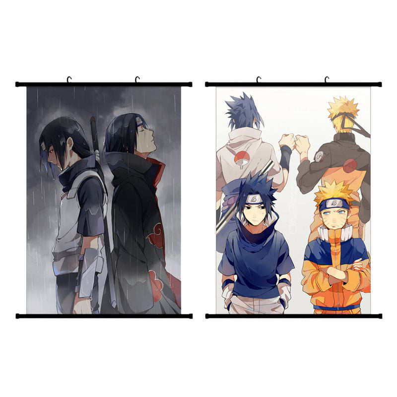 naruto itachi sasuke HD Print Anime Wall Poster Scroll Home Decor 