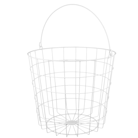 LOLIPPYY Iron Storage Basket with Handles for Clothes and Home Organization, 1 Piece Storage Solution