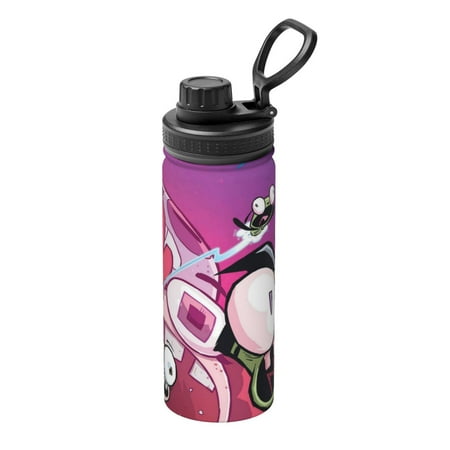 

Invader Zim Sports Insulated Water Bottles Kettle Stainless Steel Portable Cup18OZ For Travel Gym School