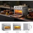 Retro Toaster Oven, Air Fryer Oven & Toasters 19QT, 7 in 1 Convection