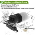 thumbnail image 7 of Unique Bargains Windshield Washer Pump with Grommet for Audi A4 1998-2015 Front Washer Fluid Pump Windshield Wiper Pump No.2048660521 Black White 1 Pcs, 7 of 7