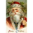 thumbnail image 3 of Unknown 10x14 Black Modern Framed Museum Art Print Titled - Vintage Santa, 3 of 5