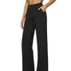 thumbnail image 2 of Pantalones de Yoga para Mujer, de Pierna , con Bolsillos, Cintura Alta, Elásticos, Informales, Deportivos. Negro XL, 2 of 10