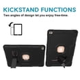 thumbnail image 5 of iPad 9.7 2018 / 2017 Case with Screen Protector Film, Allytech Heavy Duty Shockproof Kickstand Anti-scratch Full Protection Back Cover Case for Apple iPad 6th 5th Generation, Black, 5 of 8