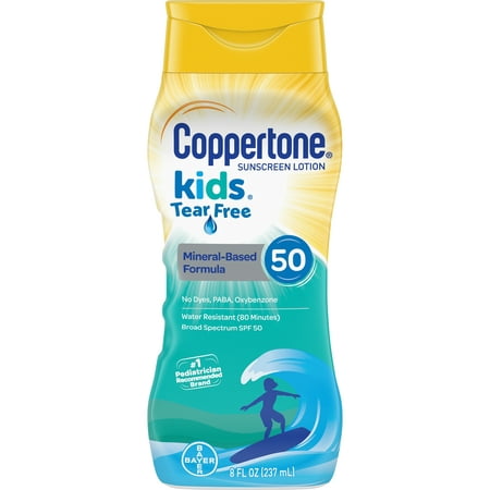 Coppertone Kids Sunscreen SPF 50 Tear Free Lotion, 8 fl