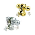 thumbnail image 4 of Brass Finish Grade 3 Combo Lock Set with Entry Door Knob and Deadbolt With 6 KW1 Keys - Boxed Keyed Alike, 4 of 4