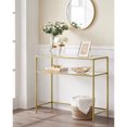thumbnail image 4 of SONGMICS HOME 39.4-Inch Modern Console Table, Entryway or Sofa Table with Metal Frame, 2-Tier Shelves, and Adjustable Feet for Living Room, 4 of 5
