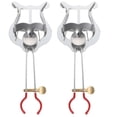 thumbnail image 1 of Miangastore Supports de Musique en Plastique 2 Pcs 5.38x2.04x0.75 Po, 1 of 9