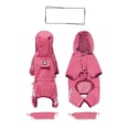 thumbnail image 7 of Small dog raincoat; body full surrounding; waterproof poncho pet clothes; with tow holes in the back, 7 of 7
