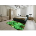 thumbnail image 5 of Ahgly Company Machine Washable Indoor Rectangle Transitional Neon Green Area Rugs, 5' x 7', 5 of 7