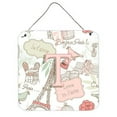 thumbnail image 7 of Carolines Treasures CJ2002-JDS66 Letter J Love In Paris Pink Wall and Door Hanging Prints, 7 of 7