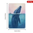 thumbnail image 2 of 1pc Whale Art Metal Wall Sign, 8x12 Inches, High-Quality Print, Rustproof & UV Protected, Perfect for Home, Beach House, Office, Nautical Decor, Marine Life Enthusiasts, Unique Gift Idea, 2 of 7