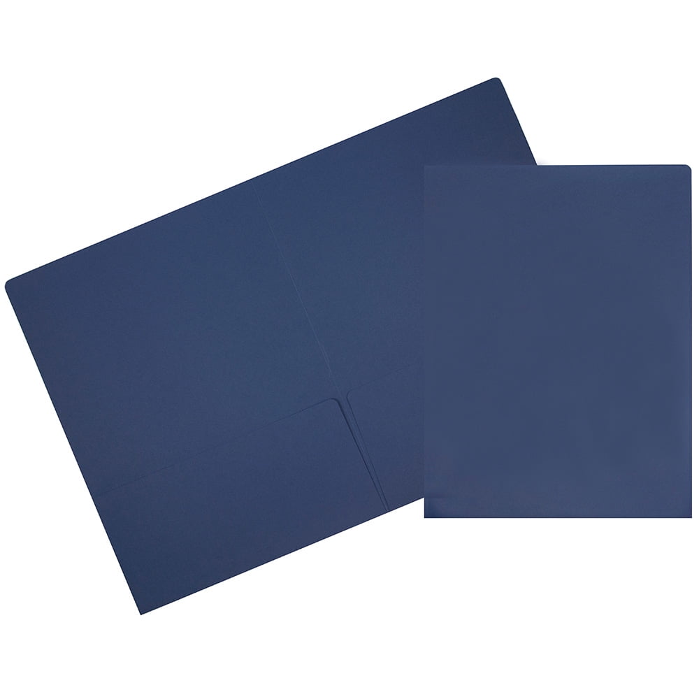 JAM Paper 2 Pocket Matte Cardstock Paper School Presentation Folder