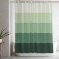 thumbnail image 4 of Minimalist Green Gradient Stripe Shower Curtain for Bathroom, Color Ombre Art Waterproof Shower Curtains Washable Quick Dry with Hooks Bathtub Curtains 72x72IN, 4 of 9