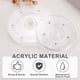thumbnail image 4 of Uxcell 4 Pack Plato giratorio de acrílico Lazy Susan, organizador de 2.5 pulgadas con rodamientos de bolas, 4 of 7