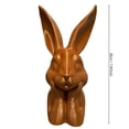 thumbnail image 4 of 3D Printed Gold Bunny Statue Vintage Spring Rabbits Easter Decor Resin Table Centerpiece Collectible Figurine, 4 of 6