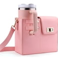 thumbnail image 3 of GASTROPOD 2026 New Water Bottle Bag,Comfortable Pu Material Cup Storage Bag,Fashionably Minimalist Crossbody Bag with Sports Water Bottle Holder,Pink, 3 of 4