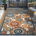 thumbnail image 2 of Well Woven Dorado Seri Modern Geometric Blue Indoor/ Outdoor High-Low Pile 6'7" x 9'6" Area Rug, 2 of 6