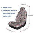 thumbnail image 5 of Xecao Daisies Flowers for Automotive Seat Covers for Cars Trucks and SUVs – Gray Car Seat Covers for Front Seats, Truck Seat Protectors-1, 5 of 9