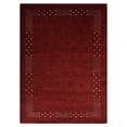 thumbnail image 5 of Rugsotic Carpets Handmade Rugs Hand Knotted Loom Rectangle 6'7''x9'10'' Red Wool for Indoor Use, 5 of 9
