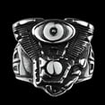 thumbnail image 5 of EOEMY Stainless Steel Punk Antique Gothic Biker Tribal Ring Black Men'S Unisex B199-9, 5 of 9